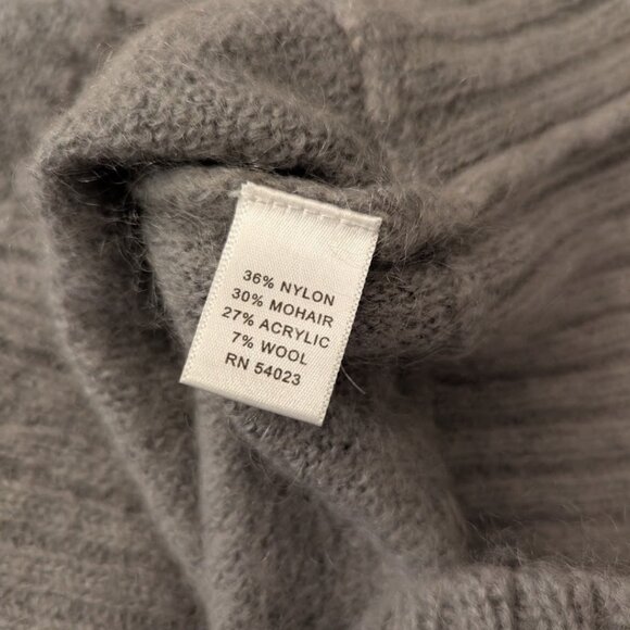 Mohair Blend Banana Republic Cropped Cardigan Cable Knit Warm - Picture 6 of 10